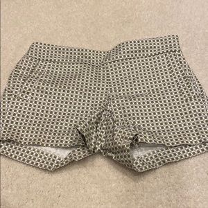 Green Patterned JCrew Shorts